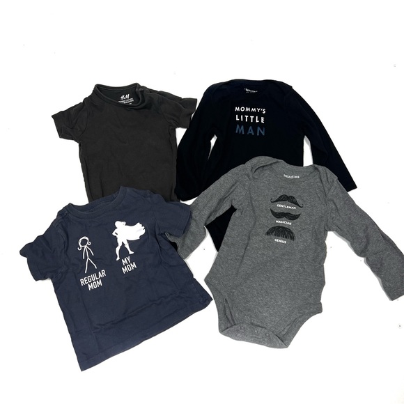 Kids Onsie & Shirt Bundle Sz 12 - 18 Mo - Picture 1 of 16